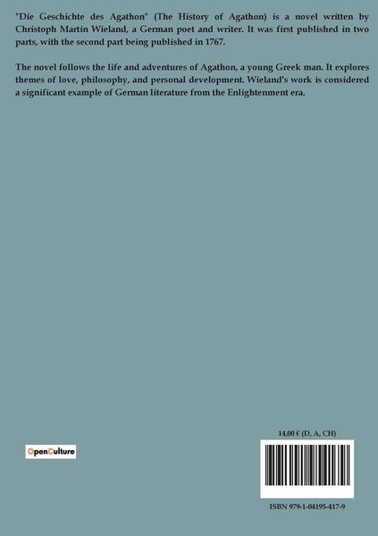 Produktbild: Die Geschichte des Agathon
