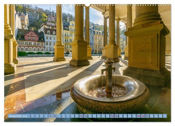 Produktbild: Karlovy Vary - Stadt der heilenden Quellen (Wandkalender 2026 DIN A2 quer), CALVENDO Monatskalender