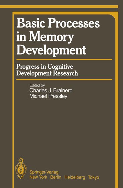 Produktbild: Basic Processes in Memory Development
