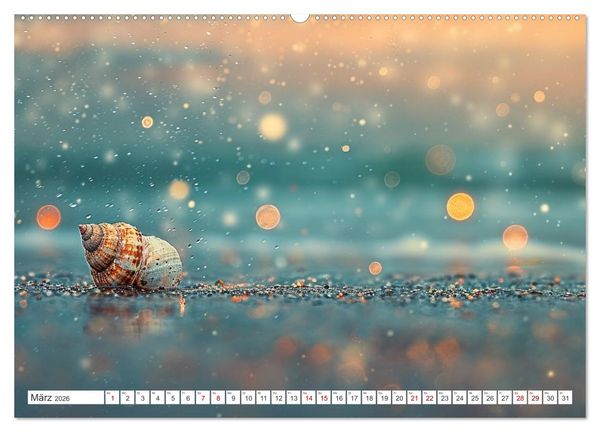 Produktbild: Sandgefl&uuml;ster und Muschelzauber (Wandkalender 2026 DIN A2 quer), CALVENDO Monatskalender