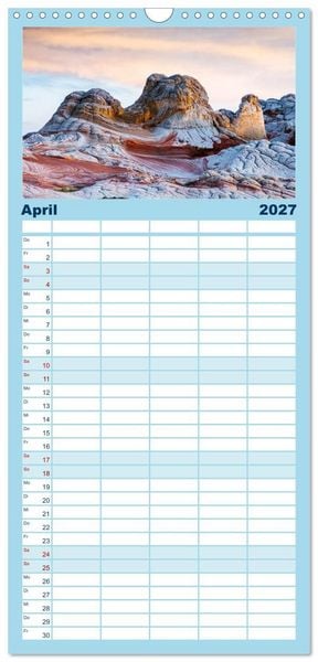 Produktbild: Familienplaner 2027 - Unglaubliche Natur - Landschaften aus unserer wunderbaren Welt mit 5 Spalten (Wandkalender, 21 x 45 cm) CALVENDO