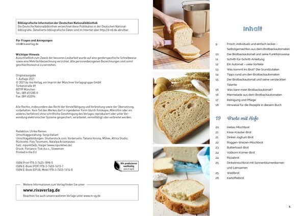 Brotbackautomat – Das Rezeptbuch