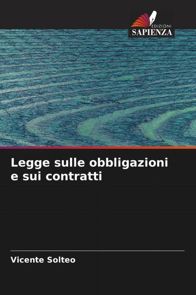 Produktbild: Legge sulle obbligazioni e sui contratti