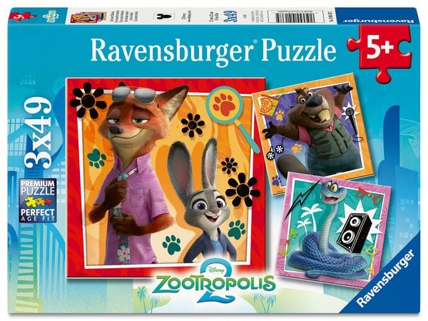Produktbild: Kinderpuzzle 3x49 Teile - Auf neuer Mission