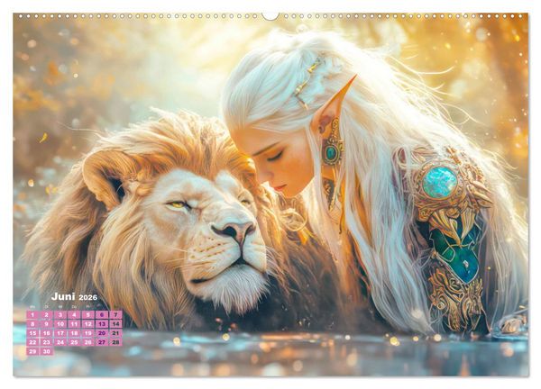 Produktbild: Fantasie ist Trumpf - Ein Blick in eine Fantasiewelt (hochwertiger Premium Wandkalender 2026 DIN A2 quer), Kunstdruck in Hochglanz