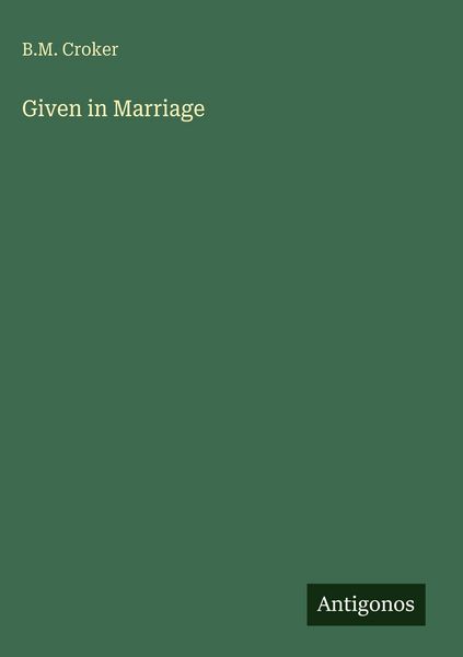 Produktbild: Given in Marriage