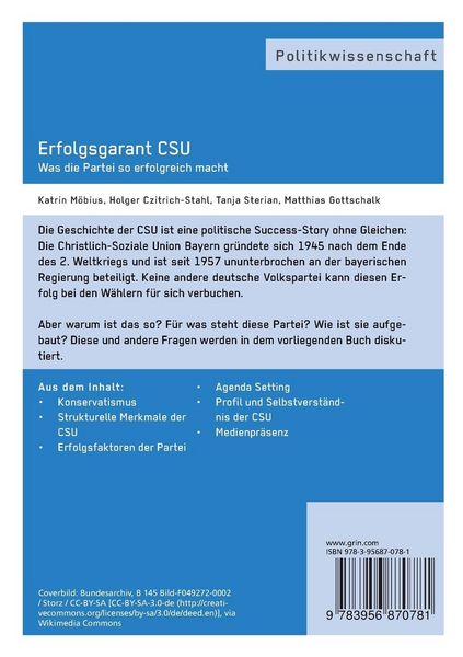 Produktbild: Erfolgsgarant CSU