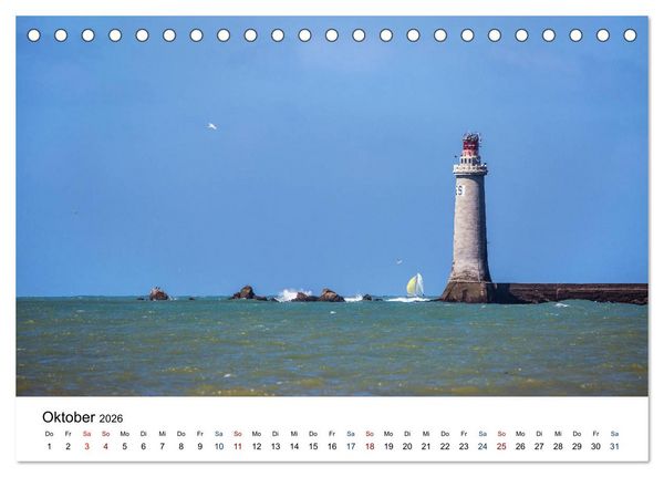 Produktbild: Vend&eacute;e - Bilder von der C&ocirc;te de Lumi&egrave;re (Tischkalender 2026 DIN A5 quer), CALVENDO Monatskalender