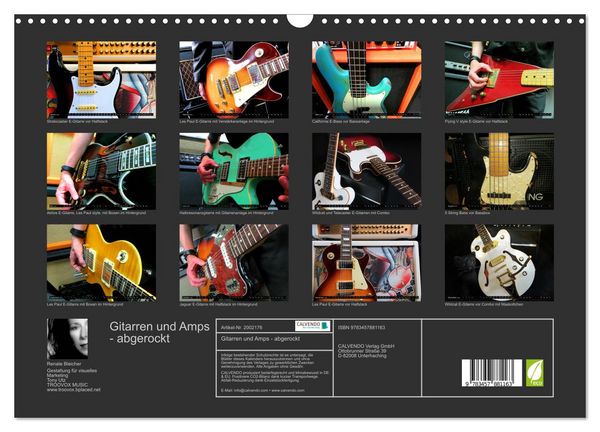 Produktbild: Gitarren und Amps - abgerockt (Wandkalender 2026 DIN A3 quer), CALVENDO Monatskalender