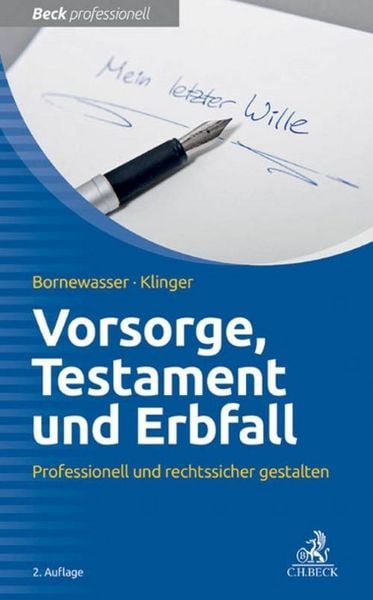 Produktbild: Vorsorge, Testament und Erbfall