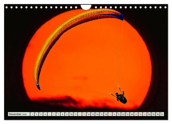 Produktbild: Freiheit und Abenteuer - Paragliding (Wandkalender 2026 DIN A4 quer), CALVENDO Monatskalender