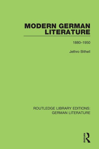 Produktbild: Modern German Literature
