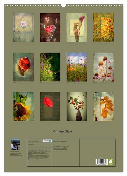 Produktbild: Vintage Style (Wandkalender 2026 DIN A2 hoch), CALVENDO Monatskalender