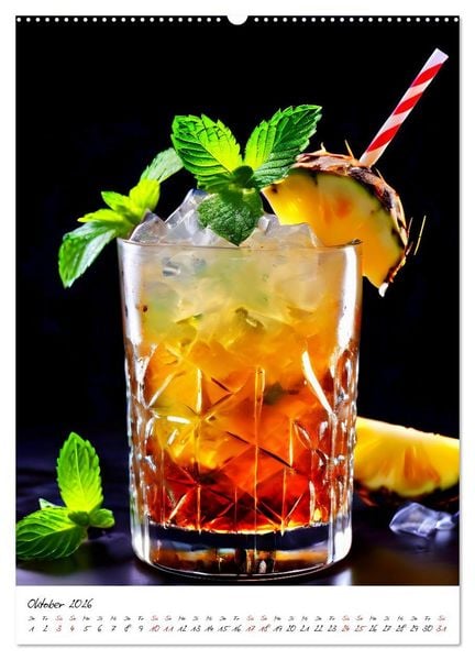Produktbild: Mixology Meisterwerke (hochwertiger Premium Wandkalender 2026 DIN A2 hoch), Kunstdruck in Hochglanz