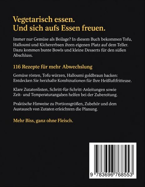 Produktbild: Airfryer vegetarisch: Mehr Biss, ganz ohne Fleisch
