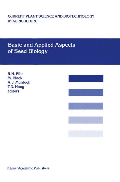 Produktbild: Basic and Applied Aspects of Seed Biology