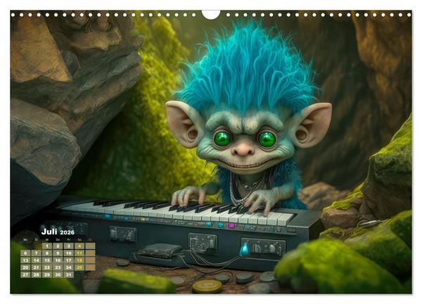 Produktbild: Trolls rocken ab (Wandkalender 2026 DIN A3 quer), CALVENDO Monatskalender