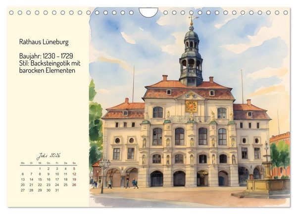 Produktbild: Prunkvolle deutsche Rath&auml;user (Wandkalender 2026 DIN A4 quer), CALVENDO Monatskalender