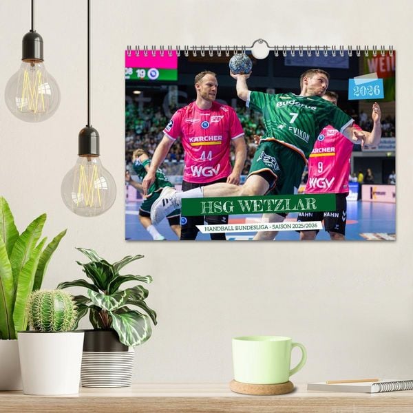 Produktbild: Kalender - HSG Wetzlar Handball Bundesliga Saison 2025/2026 (Wandkalender 2026 DIN A4 quer), CALVENDO Monatskalender