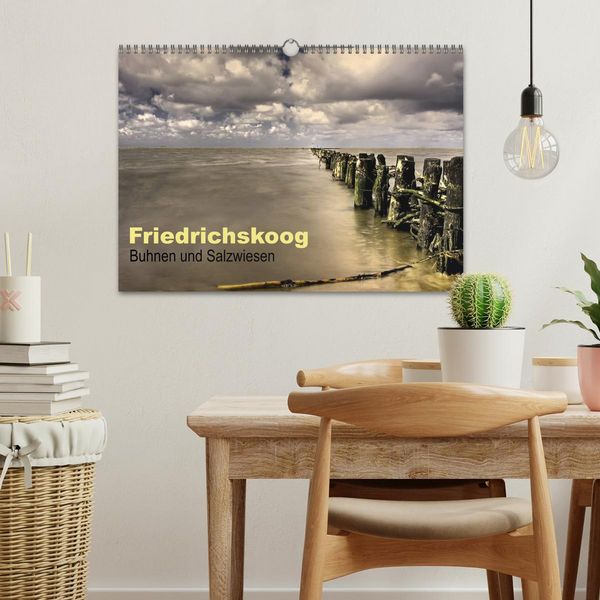 Produktbild: Friedrichskoog Buhnen und Salzwiesen (Wandkalender 2026 DIN A3 quer), CALVENDO Monatskalender