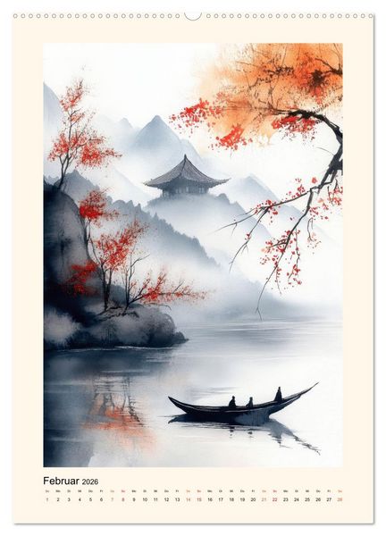 Produktbild: Japan - Momente der Stille (hochwertiger Premium Wandkalender 2026 DIN A2 hoch), Kunstdruck in Hochglanz