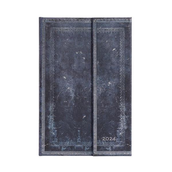 Produktbild: Paperblanks 2024 Inkblot Old Leather Collection 12-Month Max