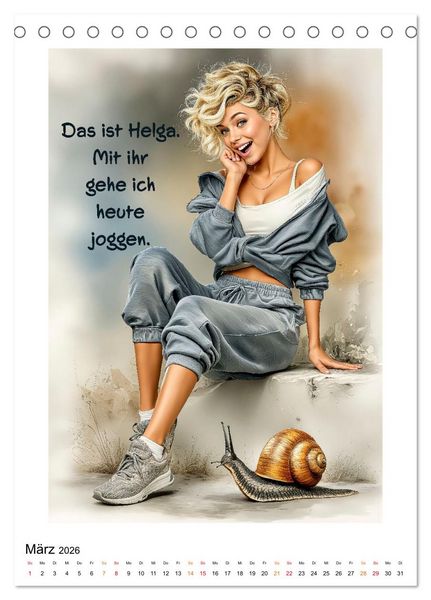 Produktbild: FRAU.PUNKT. (Tischkalender 2026 DIN A5 hoch), CALVENDO Monatskalender