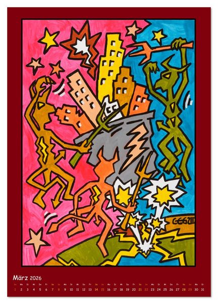 Produktbild: Life in Colors (Wandkalender 2026 DIN A2 hoch), CALVENDO Monatskalender