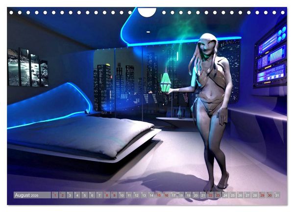 Produktbild: Science Fiction Visionen (Wandkalender 2026 DIN A4 quer), CALVENDO Monatskalender
