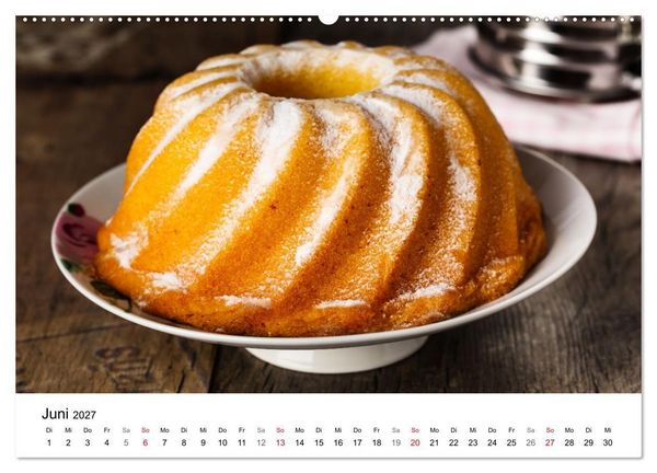 Produktbild: Kuchen, Kekse und Geb&auml;ck - s&uuml;&szlig; und lecker durch das Jahr (Wandkalender 2027 DIN A2 quer), CALVENDO Monatskalender
