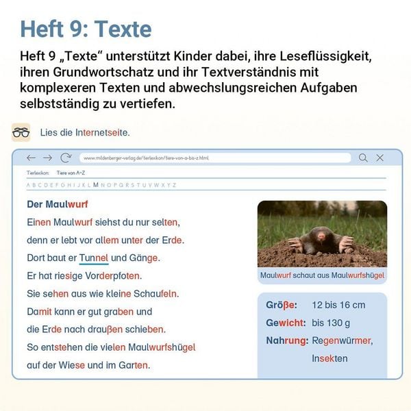 Produktbild: Lesen mit Rico Schnabel, Heft 9: Texte