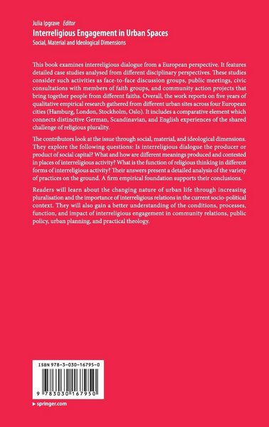 Produktbild: Interreligious Engagement in Urban Spaces