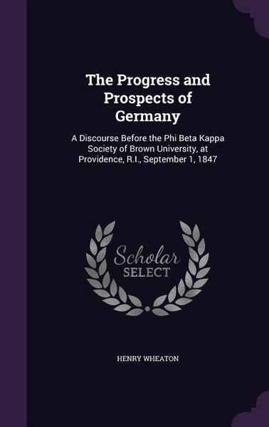 Produktbild: The Progress and Prospects of Germany