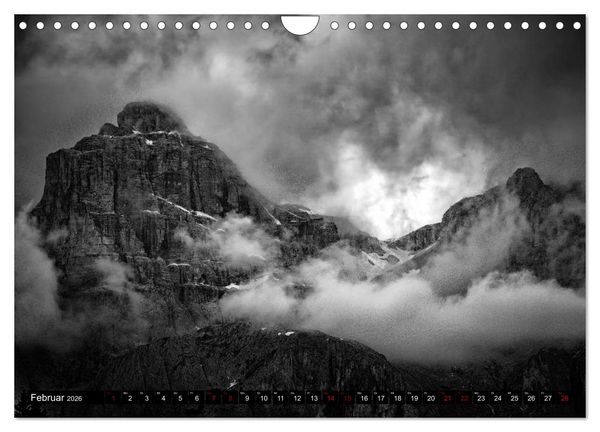 Produktbild: Dramatik in SW (Wandkalender 2026 DIN A4 quer), CALVENDO Monatskalender