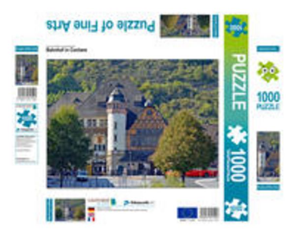 CALVENDO Puzzle Bahnhof in Cochem | 1000 Teile Lege-Größe 64x48cm Foto-Puzzle für glückliche Stunden