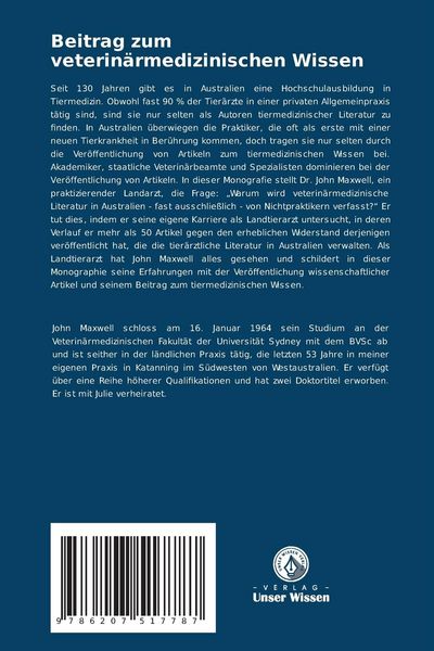 Produktbild: Beitrag zum veterin&auml;rmedizinischen Wissen