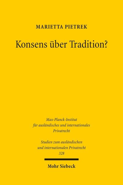 Produktbild: Konsens &uuml;ber Tradition?