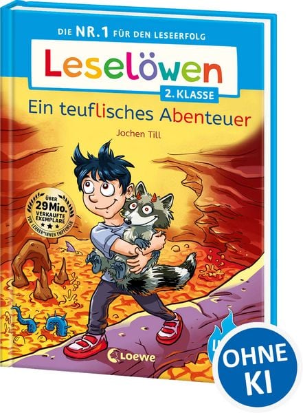 Leselöwen 2. Klasse - Ein teuflisches Abenteuer, Gebundene Ausgabe von Jochen Till, Loewe, 978-3-7432-1285-5