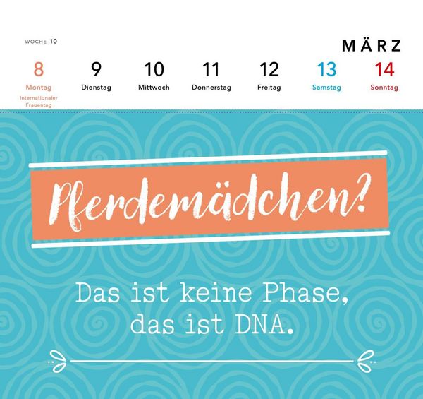 Produktbild: Pferdem&auml;dchen 2027 - Zum Reiten geboren, zum Ausmisten verdammt.