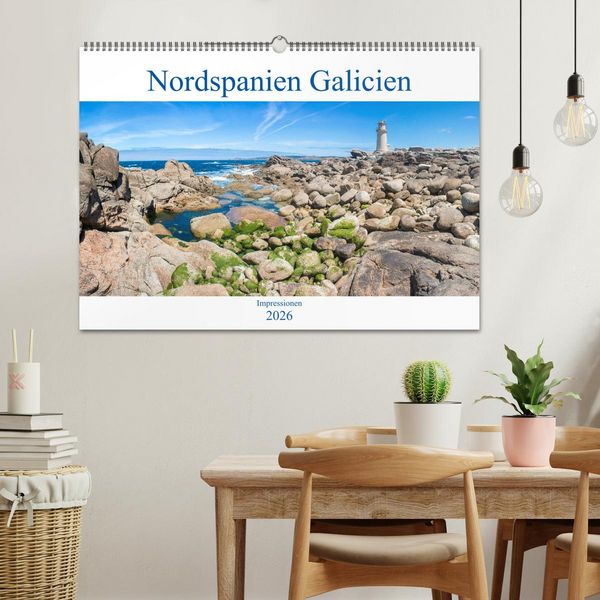 Produktbild: Nordspanien Galicien (Wandkalender 2026 DIN A2 quer), CALVENDO Monatskalender