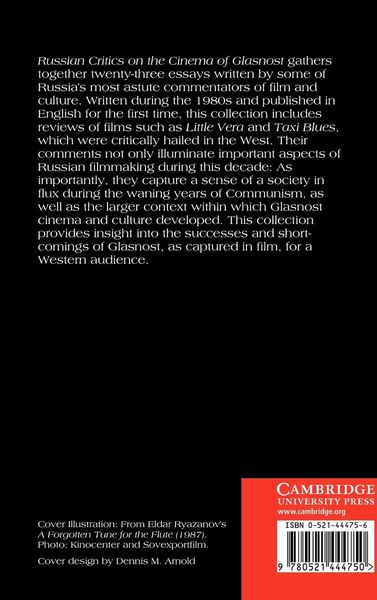 Produktbild: Russian Critics on the Cinema of Glasnost