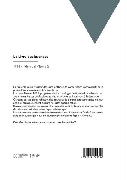Produktbild: Le Livre des l&eacute;gendes