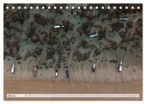 Produktbild: Indonesien von oben - spektakul&auml;re Landschaften aus der Vogelperspektive (Tischkalender 2026 DIN A5 quer), CALVENDO Monatskalender