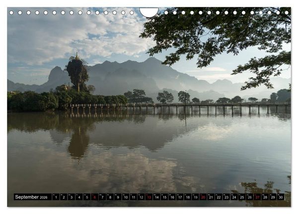 Produktbild: Myanmar - Burma (Wandkalender 2026 DIN A4 quer), CALVENDO Monatskalender