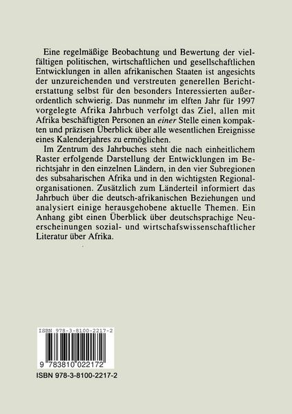Produktbild: Afrika Jahrbuch 1997