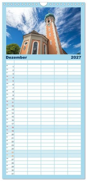 Produktbild: Familienplaner 2027 - Allensbach am Bodensee mit 5 Spalten (Wandkalender, 21 x 45 cm) CALVENDO