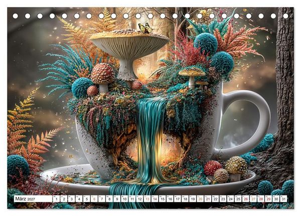 Produktbild: Zwischen Tassenrand und Traum (Tischkalender 2027 DIN A5 quer), CALVENDO Monatskalender