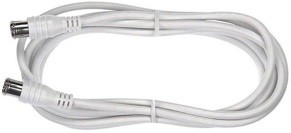 Produktbild: Axing SAT Anschlusskabel [1x F-Quickstecker - 1x F-Quickstecker] 1.50 m 85 dB Wei&szlig;