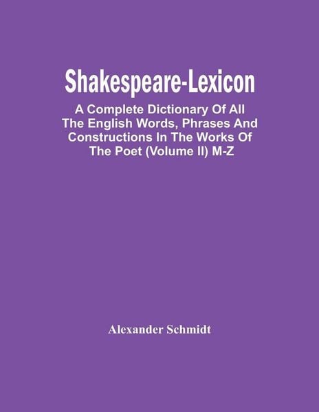 Produktbild: Shakespeare-Lexicon