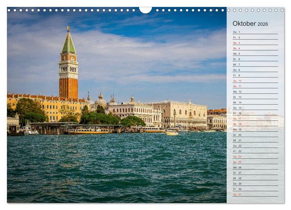 Produktbild: Wundervolles Venedig (Wandkalender 2026 DIN A3 quer), CALVENDO Monatskalender